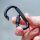 Karabinerhaken D-Form mit Schraubsicherung 70 x 6 mm