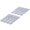 Rutsch- Gleiter- Satz grau-melliert 22x22 mm...