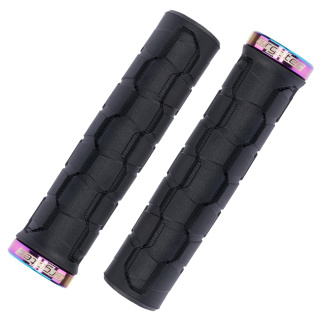 ERGOTEC Fahrrad Griffe für 22mm Lenker schwarz/ oil mit Klemmung 136mm