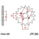 Ritzel 13Z - 420 Grobverz. 4 Innen Ø 15/17...