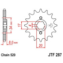 Ritzel 13Z - 520 Grobverz. 4 Innen Ø 17/20...