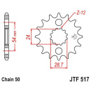 Ritzel 15Z - 530 Feinverz. Innen Ø 24/28,7...