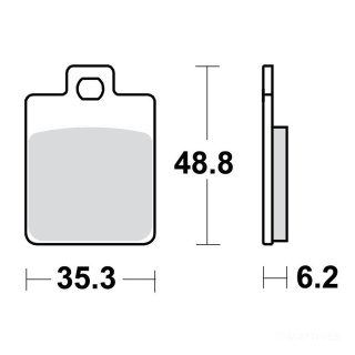 TRW Bremsbeläge passend vorn für Vespa PX 150 DT  Bj. 2012-2017