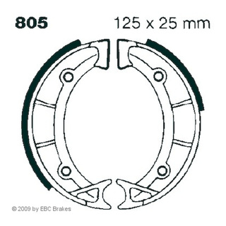 EBC Bremsbacken 805 für Aprilia Scarabeo 50 TT - nur Bremse vorn -
