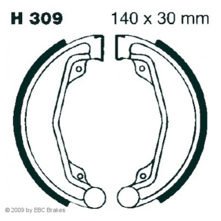 EBC Bremsbacken -H 309 für Honda Motorrad