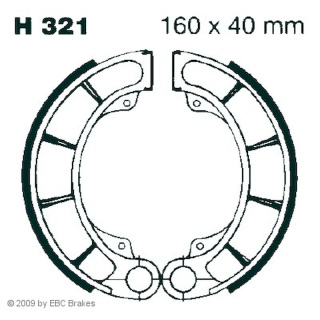 EBC Bremsbacken -H 321 für Kymco Motorrad