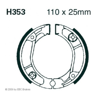 EBC Bremsbacken -H 353 für Suzuki Motorrad