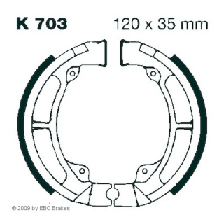 EBC Bremsbacken -K 703 für Kawasaki Motorrad