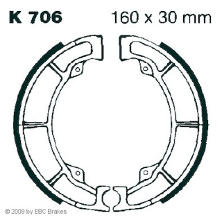 EBC Bremsbacken -K 706 für Kawasaki Motorrad