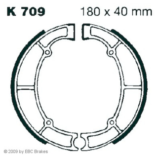 EBC Bremsbacken -K 709 für Kawasaki Motorrad