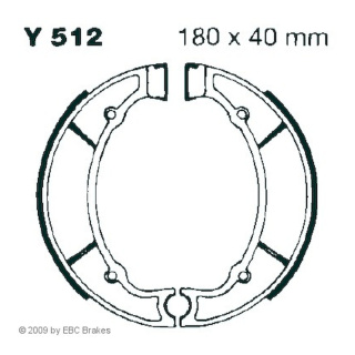 EBC Bremsbacken -Y 512 für Yamaha Motorrad