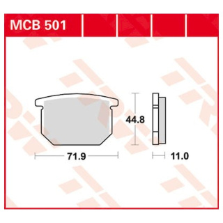 Scheibenbremsbeläge MCB501 für Suzuki Motorrad
