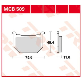 Scheibenbremsbeläge MCB509 für Suzuki Motorrad