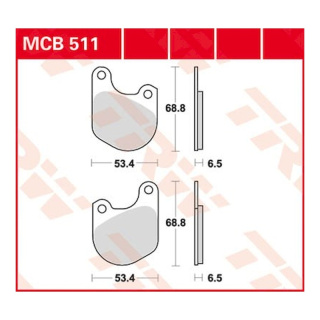 Scheibenbremsbeläge MCB511 für Harley Motorrad