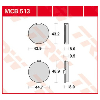 Scheibenbremsbeläge MCB513 für Suzuki Motorrad