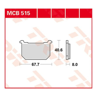 Scheibenbremsbeläge MCB515 für Kawasaki Motorrad