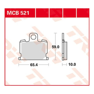 Scheibenbremsbeläge MCB521 für Yamaha Motorrad