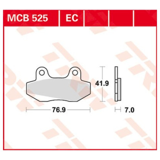 Scheibenbremsbeläge MCB525 Motorrad