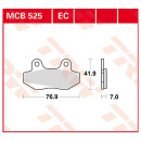 Scheibenbremsbeläge MCB525 Motorrad