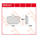 Scheibenbremsbeläge MCB527 für Harley Motorrad