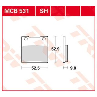 Scheibenbremsbeläge MCB531 für Suzuki Motorrad