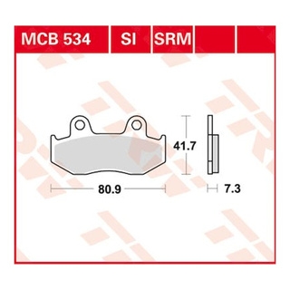 Scheibenbremsbeläge MCB534 für Honda Motorrad