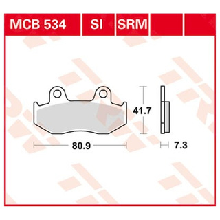 Scheibenbremsbeläge MCB534SI für Honda Motorrad