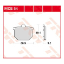 Scheibenbremsbeläge MCB54 für Honda Motorrad