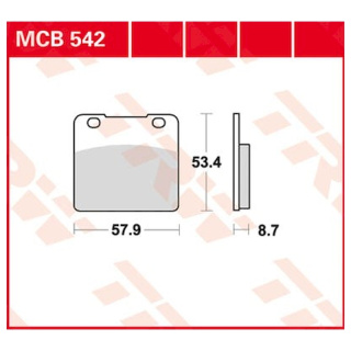 Scheibenbremsbeläge MCB542 für Suzuki Motorrad