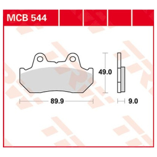 Scheibenbremsbeläge MCB544 für Honda Motorrad