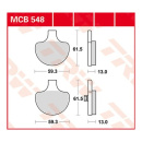 Scheibenbremsbeläge MCB548 für Harley Motorrad