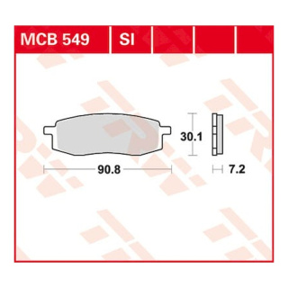 Scheibenbremsbeläge MCB549 für Yamaha Motorrad
