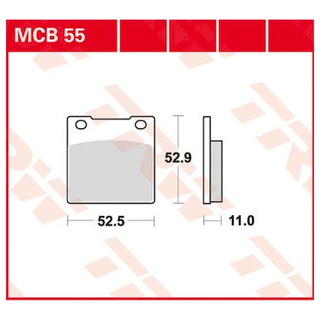 Scheibenbremsbeläge MCB55 für Honda Motorrad