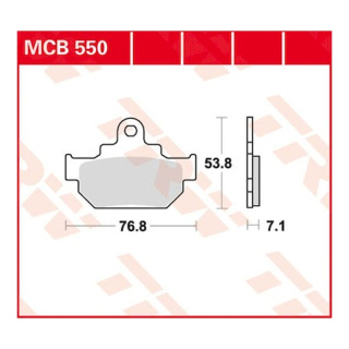 Scheibenbremsbeläge MCB550 für Suzuki Motorrad