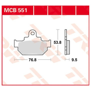 Scheibenbremsbeläge MCB551 für Suzuki Motorrad