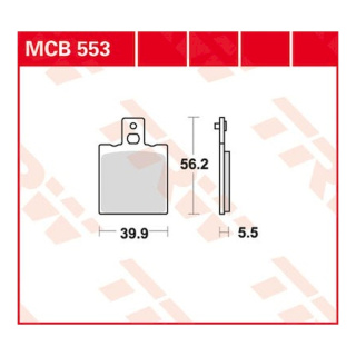 Scheibenbremsbeläge MCB553 Motorrad