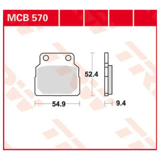 Scheibenbremsbeläge MCB570 für Honda Motorrad
