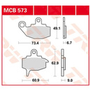 Scheibenbremsbeläge MCB573 für Kawasaki Motorrad