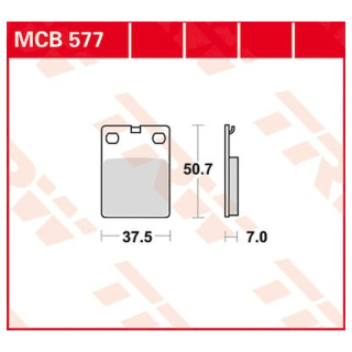 Scheibenbremsbeläge MCB577 Motorrad