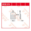 Scheibenbremsbeläge MCB578 für Aprilia Motorrad