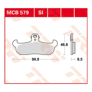 Scheibenbremsbeläge MCB579 für Aprilia Motorrad