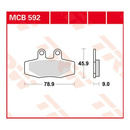 Scheibenbremsbeläge MCB592 für KTM Motorrad