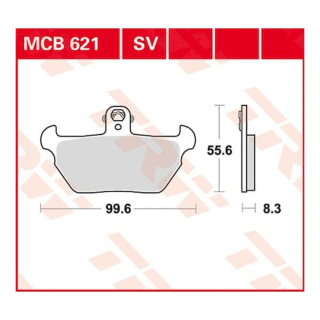 Scheibenbremsbeläge MCB621SV für BMW Motorrad