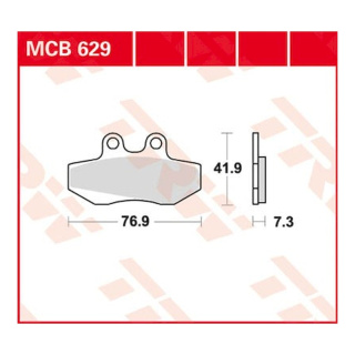 Scheibenbremsbeläge MCB629 für Sachs Motorrad