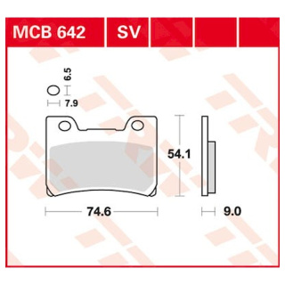 Scheibenbremsbeläge MCB642SV für Yamaha Motorrad