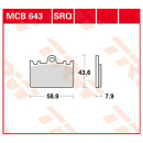 Scheibenbremsbeläge MCB643 für Kawasaki Motorrad