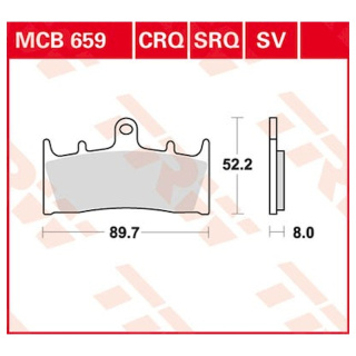 Scheibenbremsbeläge MCB659CRQ für Suzuki Motorrad