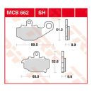 Scheibenbremsbeläge MCB662SH für Kawasaki Motorrad