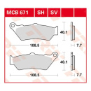 Scheibenbremsbeläge MCB671SH für BMW Motorrad