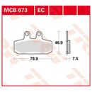 Scheibenbremsbeläge MCB673 für Honda Motorrad